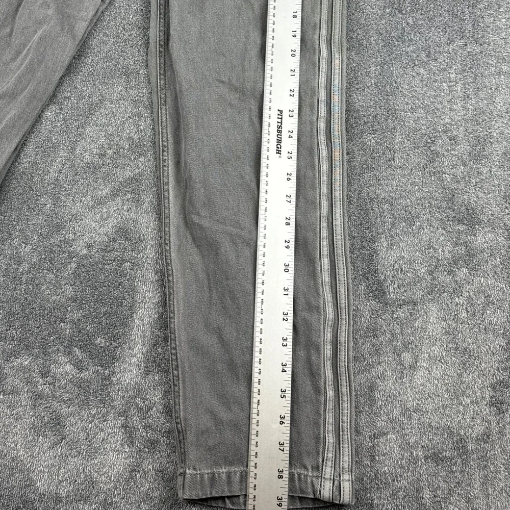 Adidas Originals Grey Washed‎ Denim Elastic Waist Pants XL Kids/XS Mens